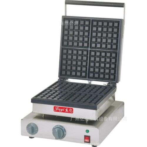 High quality Commercial 110v 220v Electric Non-stick thick Liege Belgian waffle maker machine
