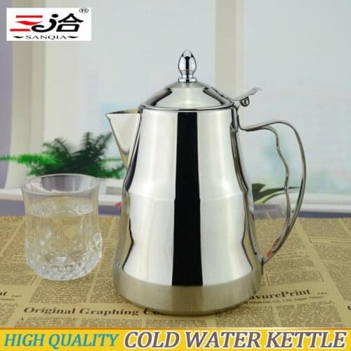 2000ml High quality non-magnetic stainless steel cold water kettle suitable for induction cooker free shipping
