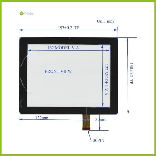 ZhiYuSun Wholesale 2PCS/Lot TPC0140 VER 193mm*150mm 8inche touch screen panel 193*150 Sensor glass Capacitive touch screen