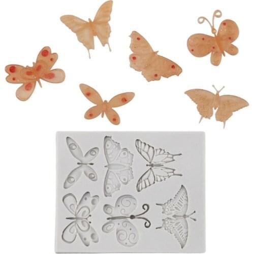1 Pc Butterflies Silicone Resin Mold Candy Mold Cake Decor Resin Epoxy Jewelry Making