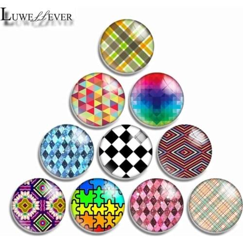 10mm 12mm 16mm 20mm 25mm 30mm 526 Mix Round Glass Cabochon Jewelry Finding 18mm Snap Button Charm Bracelet