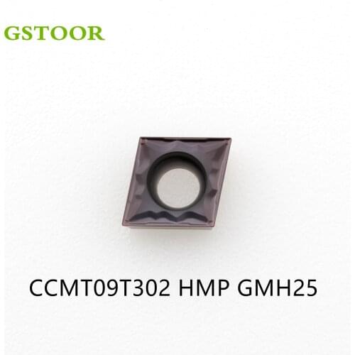 10PCS CCMT09T302 CCMT09T304 CCMT09T308 HMP GMH25 Turning Tools Carbide Inserts Lathe Cutter For Processing Stainless Steel