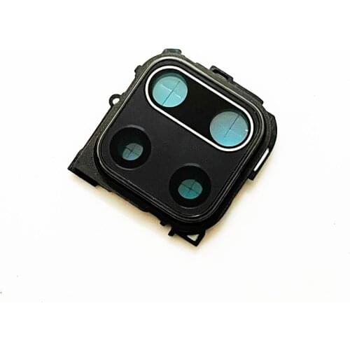 100% Original Rear Camera Glass Lens with Back Mirror Frame Steady Holder For Xiaomi Redmi Note 9S / Note 9 Pro Max Replacement