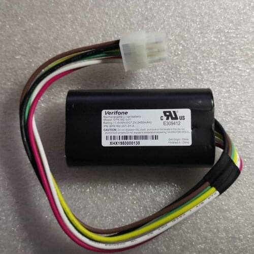 7.2V 2450mah battery for Verifone BPK182-001 BPK182-001-01-A batteries