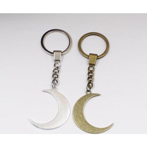 Crescent Moon Keychain mystic gothic jewelry Lunar witch celtic Pagan Wiccan luna Moon phase witchy Goddess Fashion gift