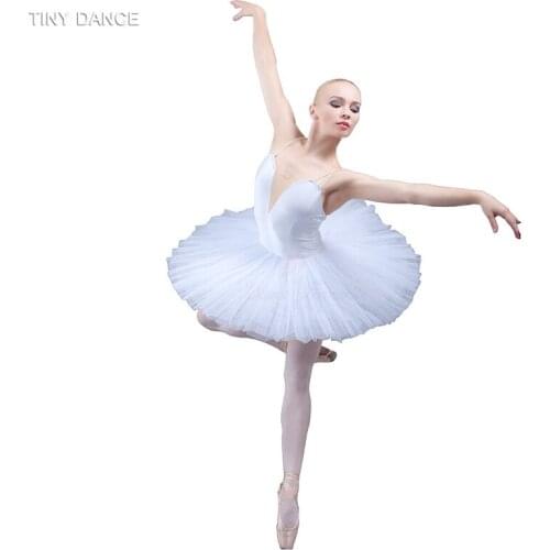Top Quality Child and Adult Pleate Tutu Costume Standard Size White Stiff Tulle Ballet Dance Tutu Ballerina Dress BLL003