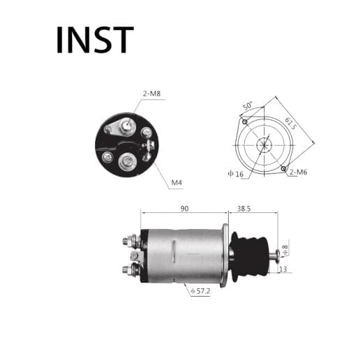 ELECTROMAGNETIC SWTICH SOLENOID FOR 12V 2.2KW 0471004070 0471004071 165 STK0219WA STK0219WD STK1529WD 0230000173 0230000210