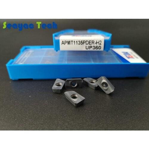 Bap300R milling cutter inserts APMT1135PDER-H2 black color for P20/718 H/S136/NAK80 material roughing finishing machining