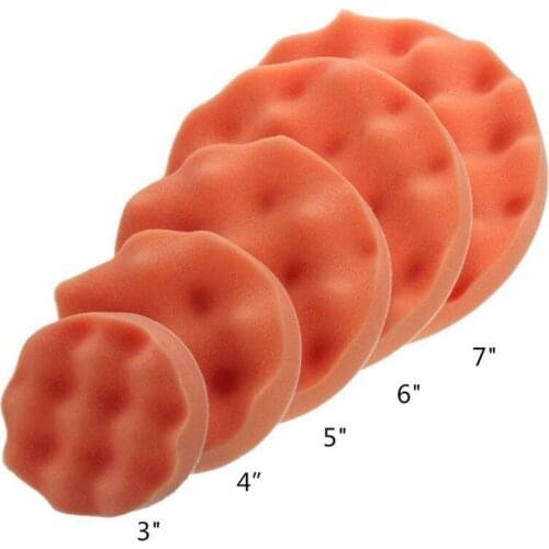Youwinme 3/4/5/6/7 Inch Waxing Wave Sponge Car Stying Wash Cleaning Tool Buffing Foams Polishing Pad Compound For Auto Car Truck