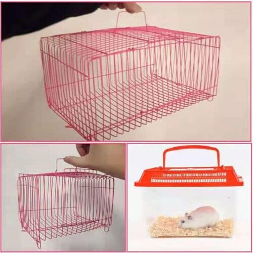 Hedgehog Cage Parrot Stainless Steel Cage Squirrel Rabbit Guinea Pig out of the Cage Pet Transport Cage