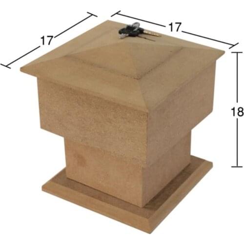 KU322 Piggy Bank, Hobby Wood Painting Piggy Bank