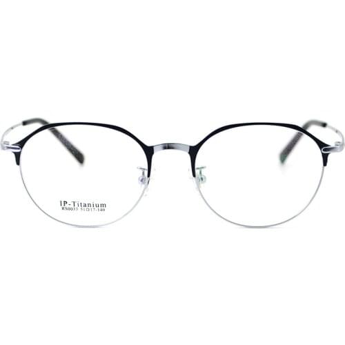 Pure Titanium Polygon Retro Glasses Frame Ultralight Personality Men and Women Small Frame Fashion Literary Glasses Frame