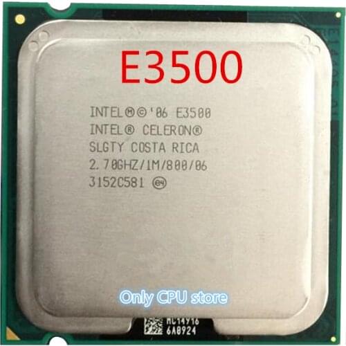 Celeron E3500 2.7GHz 1M 800 Dual Core desktop processors CPU 3500 Socket LGA 775 pin Computer Free shipping