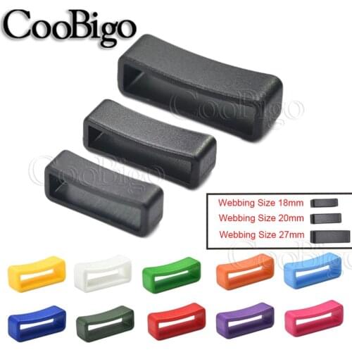 12pcs Colorful Watchbands 18mm 20mm 27mm Strap Loop Ring Nylon Watch Bands Belt Buckle Backpack Strap Dog Collar DIY Accessories