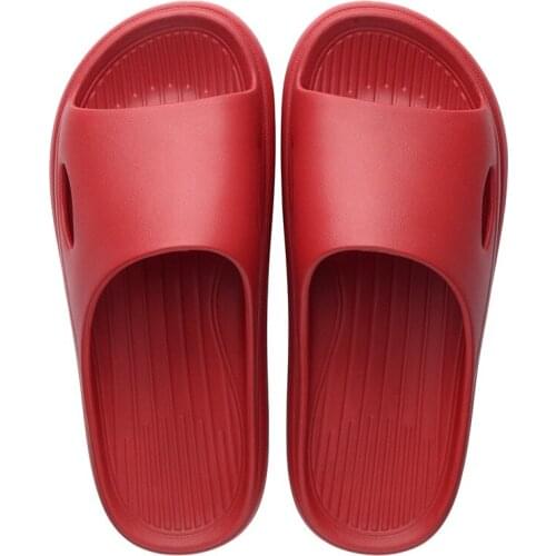 Thick Slippers For Men Women Indoor Mute Home Household Bathroom Soft-Soled Bath Non-Slip Quick-Drying Wear-Resistant Sandals