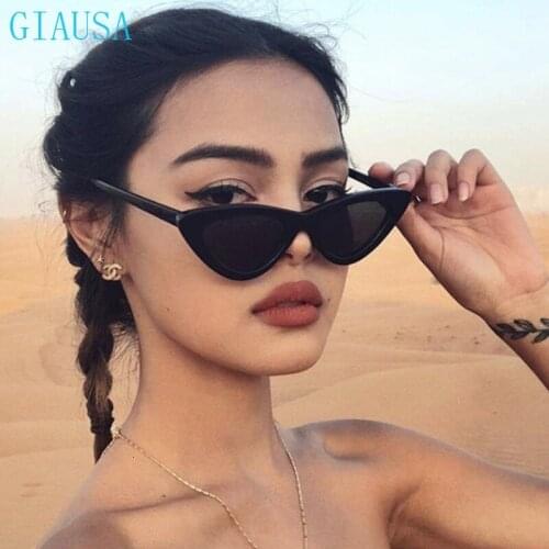 GIAUSA European and American fashion retro cats Eye Sunglasses for men and women glasses women