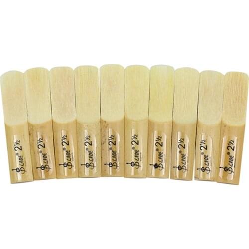High Quality 10pcs Eb Alto Saxophone Sax Reeds Strength 2.5 Reed