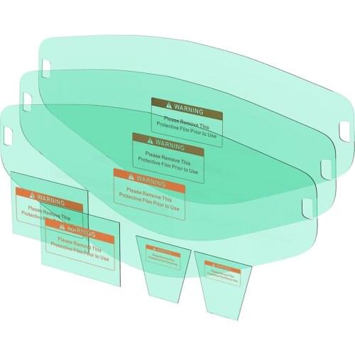 YESWELDER 3 Pcs Large Viewing Screen Outer Replacement Lens and 2 sets Inner Replacement Lens for EH302C Series Welding Helmet