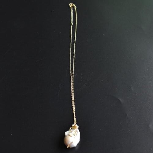 New fashion Natural real freshwater baroque pearl Irregular pendant Necklace For Women Gift Party Fine Jewelry free shipping