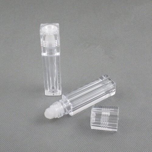 10pcs 6.5ml on Glass Bottles Essential Oil Portable Perfume Essential Oil Roller Ball Empty Cosmetic Container