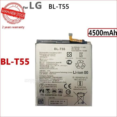 100% Genuine BL-T55 New Battery For LG BL T55 4500mAh Mobile Phone Original Batteries
