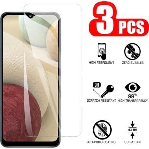 3PCS Tempered Glass For Samsung A12 A125F Screen Protector On For samsung a32 a42 a02 a02s a52 a72 a12 screen Protective Glass