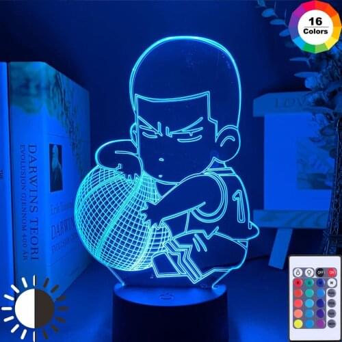 Anime Kids Night Light for Room Decor Cool Birthday Gift College Dorm Desk Lamp Illusion Desk Lamp Creative gifts for Holidays