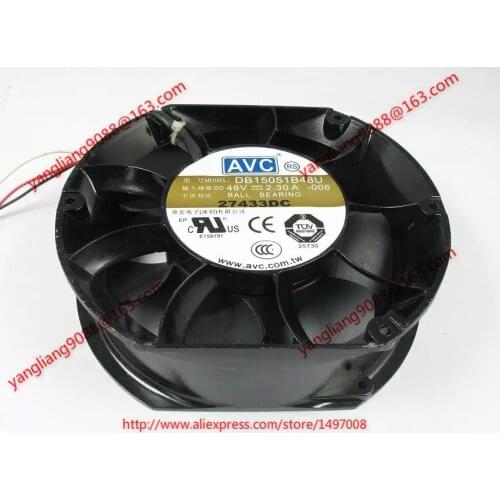 AVC DB15051B48U -006 DC 48V 2.30A 150x150x51mm Server Cooling Fan