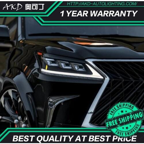 Car Styling Head Lamp for Lexus LX570 Headlights 2009-2015 LX570 LED Headlight LED DRL Projector Lens Low Beam Auto Accessories