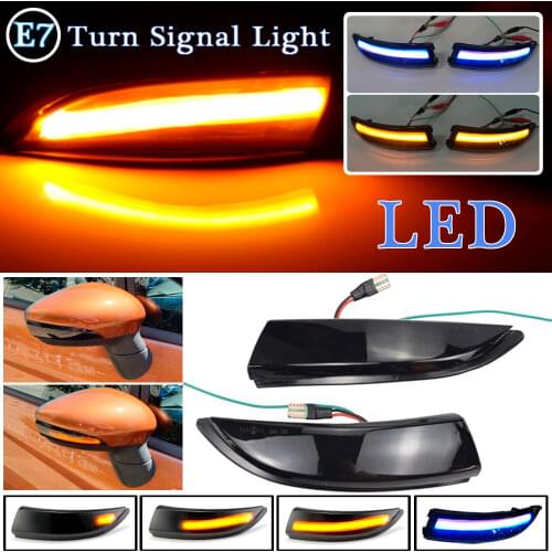 Dynamic Blinker For FORD Fiesta MK8 2019 2020 Mk7 08-17 LED Side Wing Flowing Turn Signal Light Side Lamp Arrow