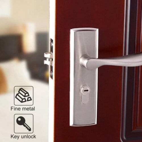 Aluminium Alloy Interior Security Door Lock Low Noise Durable Adjustable Single Bolt Bedroom Living Room Toilet Wooden Door Lock