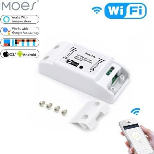 Hot WiFi Smart Switch 10A/2200W Wireless Remote Switch Timer APP Control For Alexa Google Home Inteligente