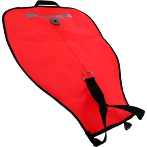 Hot Sale Heavy Duty 210D Nylon Open Bottom 50lbs Scubas Diving Lift Bag Pouch with Dump Valve Trapezoidal Shape
