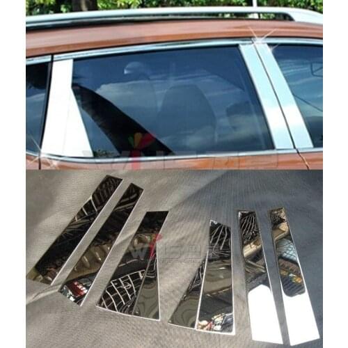 Stainless Steel Window Pillar Cover Trims SUV Styling Accessories For Nissan X-trail Xtrail 2014 2015 2016 2017 2018