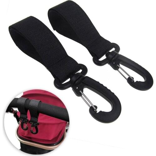 2pcs/set Stroller Hook 360 Rotate Velcro Hook Mummy Bag Baby Stroller Accessories for Newborn Baby Cart Pram Pushchair
