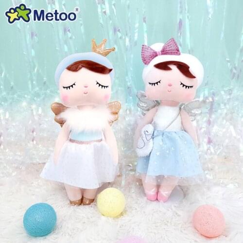 2020 Metoo Doll 35cm Angel Angela Beautiful Plush Bunny Doll Cute Ornaments Baby Stuffed Rabbit Toys Dolls for Kids Girls