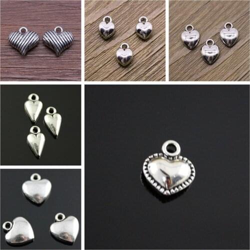 Malzahar Heart Charms diy jewelry bracelet charms for jewelry making kit accessories