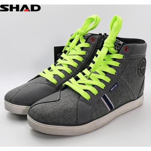 SHAD Botas Moto Motorcycle Breathable Riding Boot Biker Shoes Motorbike Boots Street Racing Outdoor Sport Men Women Casual Boots