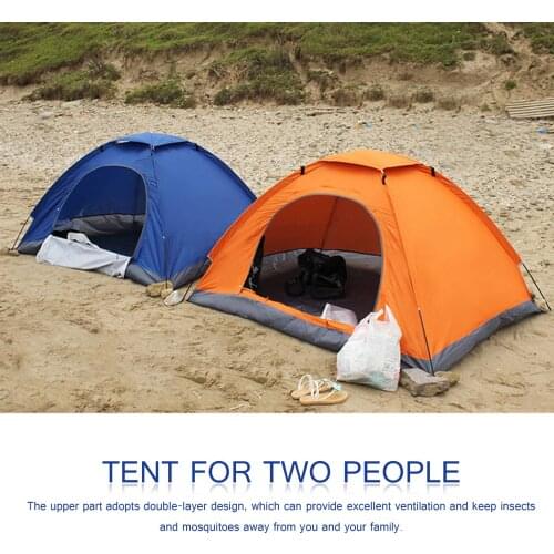Beach Tent Tent Lightweight Portable Windproof Camping Tent for 2 People Outdoor Cycling Trekking Hiking Backpacking