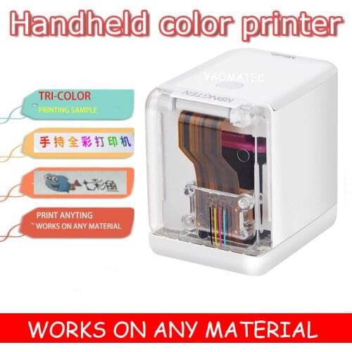 Portable Mobile Color Mini Handheld Printer WIFI USB for ios Android tattoo logo wireless Bluetooth A4 inkjet printer