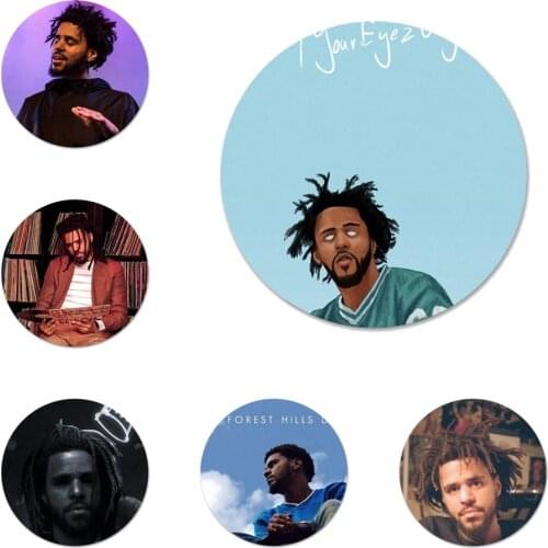 Rap pop j Cole Icons Pins Badge Decoration Brooches Metal Badges For Backpack Decoration 58mm