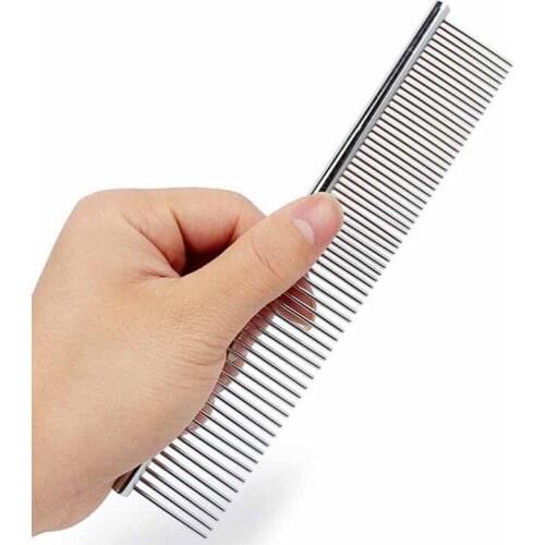 Stainless Steel Comb for Dogs Brush Short Long Hair Shedding Remove Cat Grooming Tools Pet Dog Supplies
