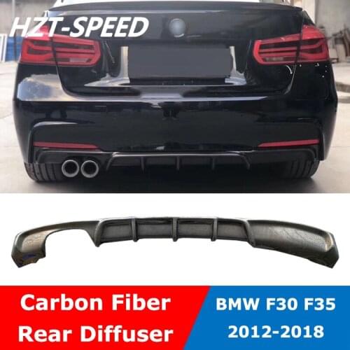 F30 MP Style Carbon Fiber Material Rear Bumper Lip Spoiler Diffuser For BMW 3 Series F35 320i 328i MT Car Body Kit 2012-2018