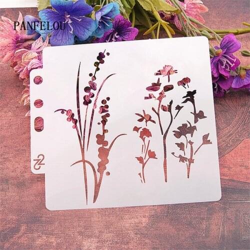 The verbena scrapbook stencils spray plastic mold shield DIY cake hollow Embellishment printing lace ruler valentine