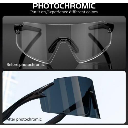 Cycling Glasses Bicycle Glasses UV400 Outdoor Goggles Sports Sunglasses Photochromic 1 Lens MTB Road Bike Eyewear Gafas Ciclismo