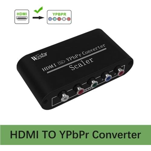 Wiistar HDMI to YPbPr Converter Component Adapter Support Scaler HDMI to YPbPr L/R audio Adapter for Xbox HDTV Monitor