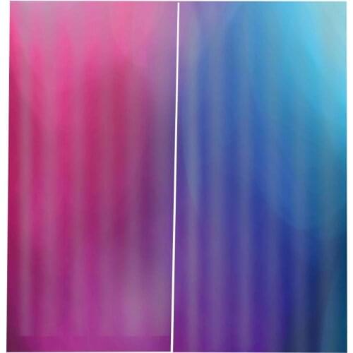 Blackout cloth curtain blue red curtains for bedroom living room Digital print home drapes