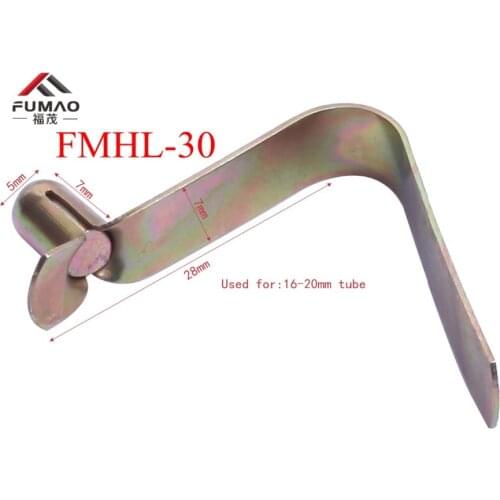 Manufacturer Stainless steel tube clips, supply 65mn V shape spring button, Used for 16-20mm tube FMH