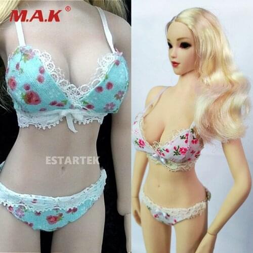 1/6 Scale Female Sexy lingerie bikini Lace print girly underwear set Fit 12" Action Figure Body