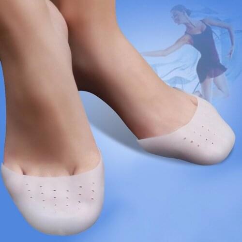 1 Pair Multifunctional Silicone Gel Toe Sleeve Comfortable Ballet High Heel Toe Sleeve Pain Relief Protect Foot Care Sleeve Tool